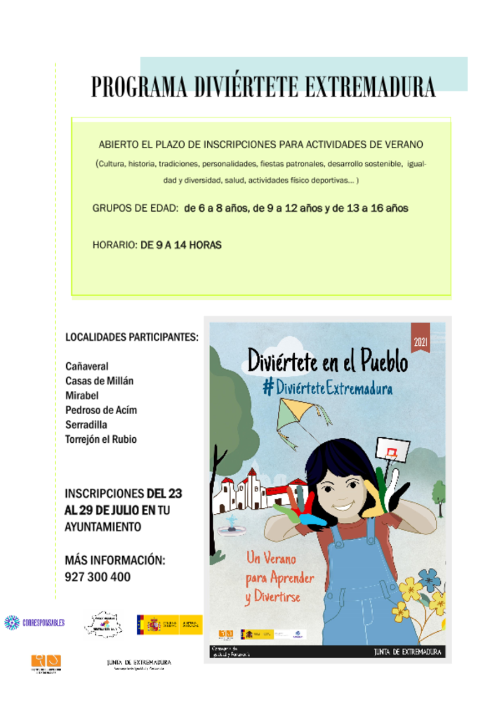 Imagen PROGRAMA DIVIÉRTETE EXTREMADURA